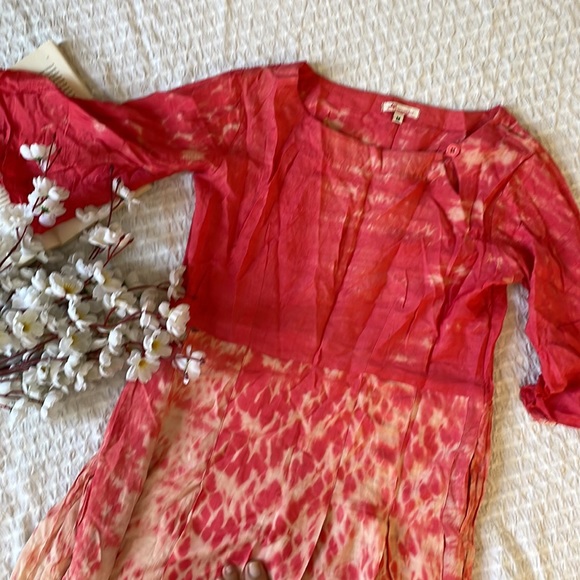 Long kurta style dress with pockets